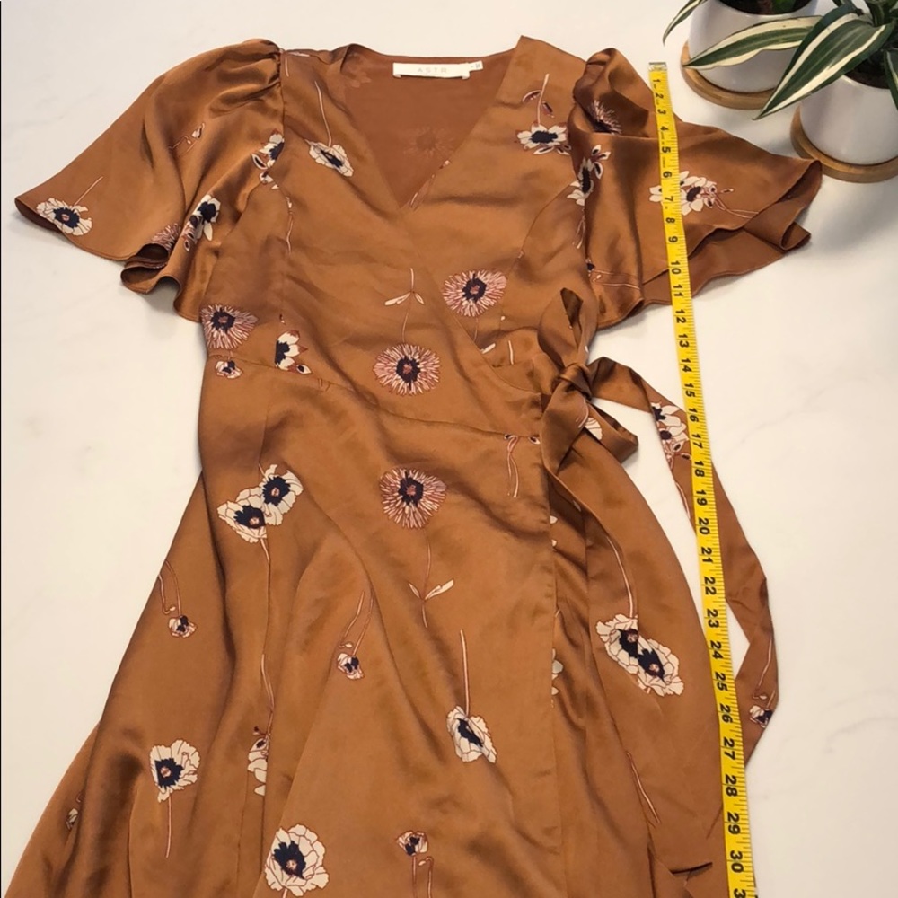 ASTR Floral Wrap Dress